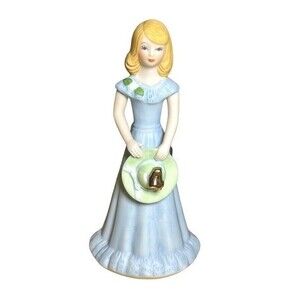 Enesco Growing Up Girls Classic Porcelain Figurine Blonde Birthday Age 14 or 4